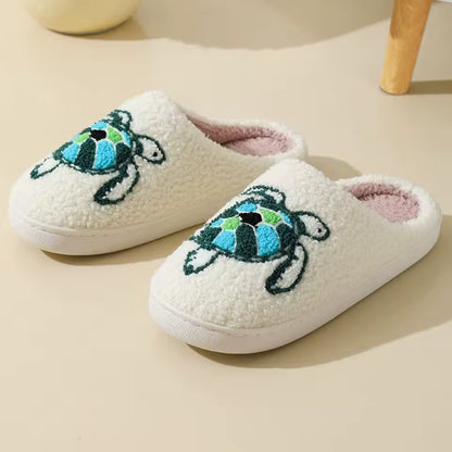 Turtle Plush Slippers 🐢
