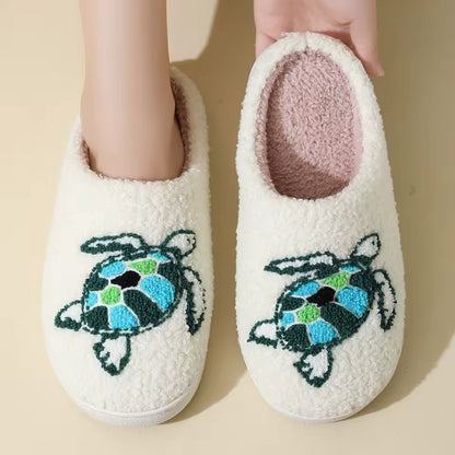 Turtle Plush Slippers 🐢
